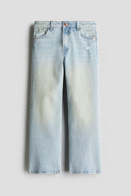 H&M - Girls Blue Baggy Fit Bootcut Leg Jeans
