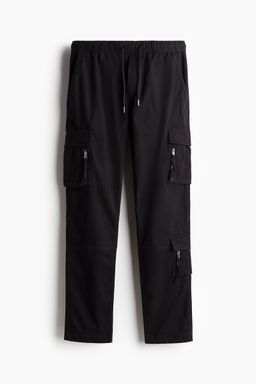 H&M - Men Black Slim Fit Cargo Trousers