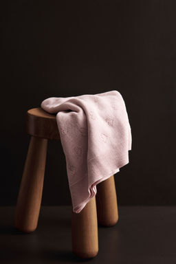 H&M - Pink Cotton Pointelle Baby Blanket