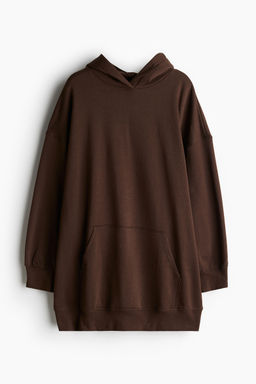 H&M - Women Brown Hooded Cotton Dress