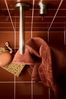 H&M - Red Soft Terry Hand Towel