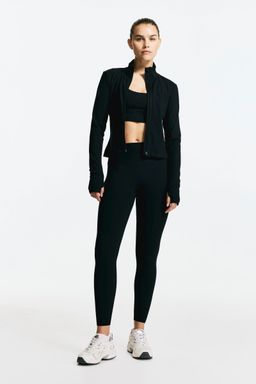 H&M - Women Black Sports Leggings With Softmove