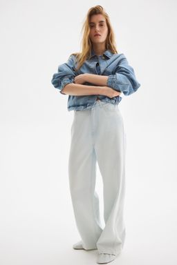 H&M - Women Blue Wide Ultra High Jeans