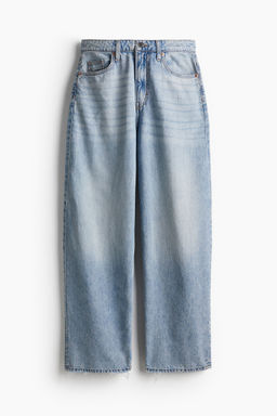 H&M - Women Blue Baggy High Jeans