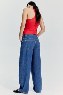 H&M - Women Blue Baggy High Jeans