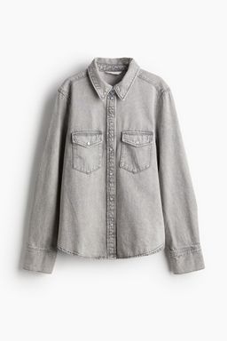 H&M - Women Grey Denim Shirt