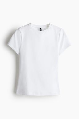 H&M - Women White Fitted T-Shirt
