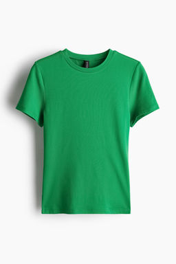 H&M - Women Green Fitted T-Shirt