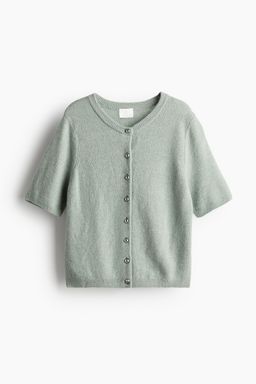 H&M - Women Green Knitted Cardigan