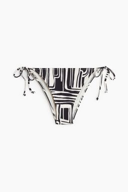 H&M - Women Black Tie Tanga Bikini Bottoms
