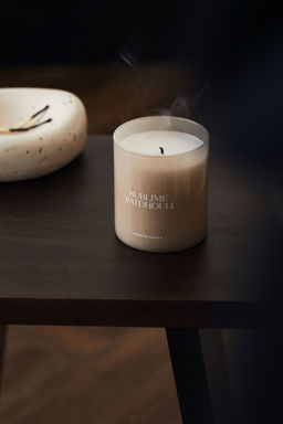 H&M - Beige Scented Candle In A Glass Holder
