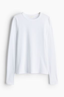 H&M - Boys Beige Long-Sleeved Jersey Top