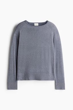 H&M - Women Blue Glittery Jumper