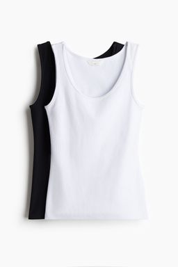 H&M - Women Mama 2-Pack Nursing Vest Tops