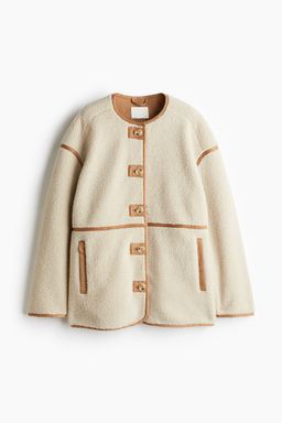 H&M - Women Beige Teddy Jacket