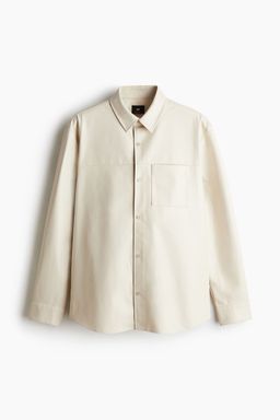 H&M - Men Beige Regular Fit Coated Shirt