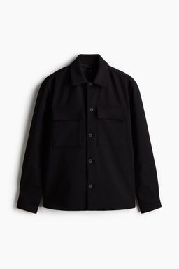 H&M - Men Black Regular Fit Overshirt