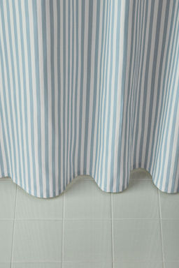 H&M - Blue Striped Shower Curtain