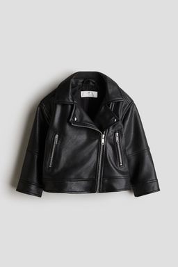 H&M - Girls Black Biker Jacket
