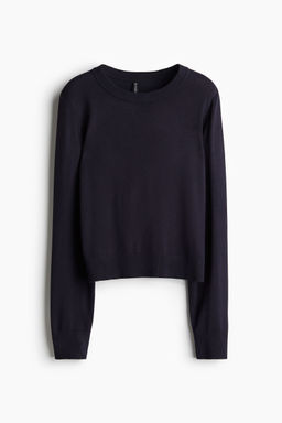 H&M - Women Blue Fine-Knit Jumper