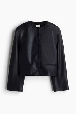 H&M - Women Black Coated Jacket