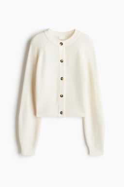 H&M - Women White Rib-Knit Cardigan