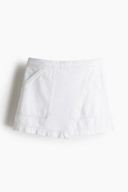 H&M - Women White Denim Skort
