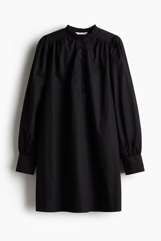 h&m black a line dress Buy H&M A-Line Cotton Dress Black (XS) Online