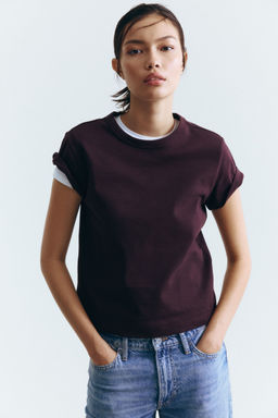 H&M - Boys Brown Cotton T-Shirt