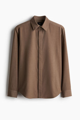 H&M - Men Brown Regular Fit Shirt