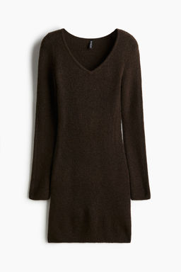 H&M - Women Black Rib-Knit Bodycon Dress