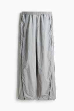 H&M - Women Grey Piping-Detail Track Pants