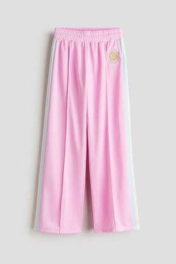 H&M - Girls Pink Wide-Leg Track Pants