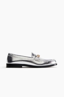 H&M - Women Silver Loafers
