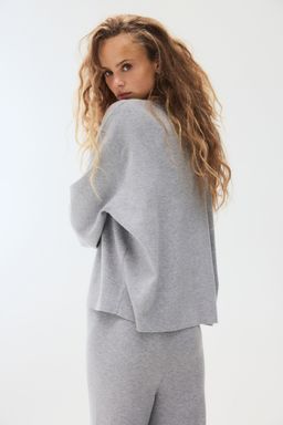 H&M - Women Grey Oversized Jumper