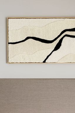 H&M - Beige Tufted Wool Wall Art