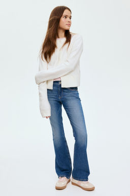 H&M - Girls Blue Flared Leg Low Jeans