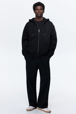 H&M - Men Black Loose Fit Sweatpants