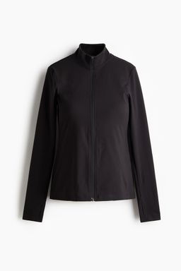 H&M - Women Black Mama Zip-Through Sports Jacket