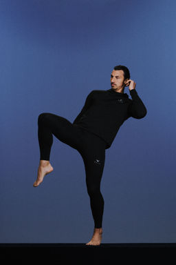 H&M - Men Black Warming Sports Hoodie With Thermomove