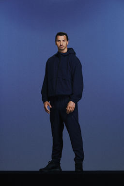 H&M - Men Blue Loose Fit Sports Jacket With Drymove