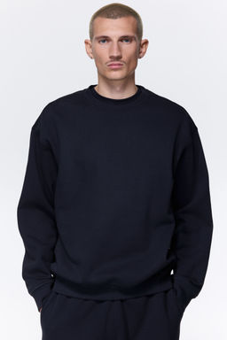 H&M - Men Blue Loose Fit Sweatshirt