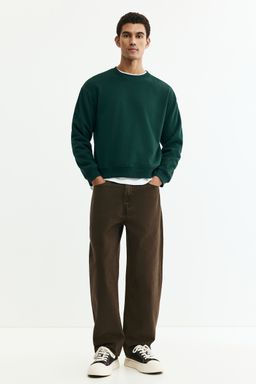 H&M - Men Green Loose Fit Sweatshirt