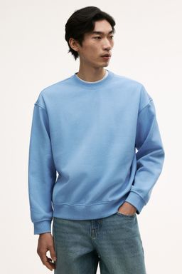 H&M - Men Blue Loose Fit Sweatshirt