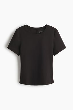 H&M - Women Black Sports T-Shirt With Softmove