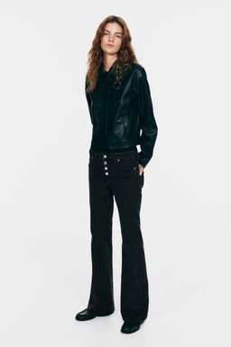 H&M - Women Black Flared Regular Jeans