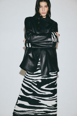 H&M - Women Multi-Color Jacquard-Knit Skirt