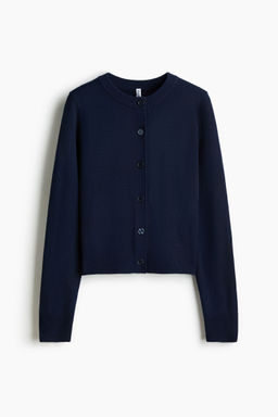 H&M - Women Blue Fine-Knit Cardigan