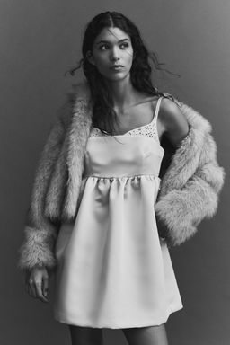 H&M - Women White Layered-Look Strappy Dress