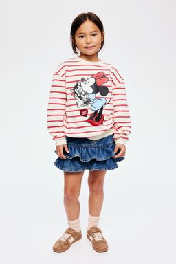 H&M - Girls White Printed Sweatshirt